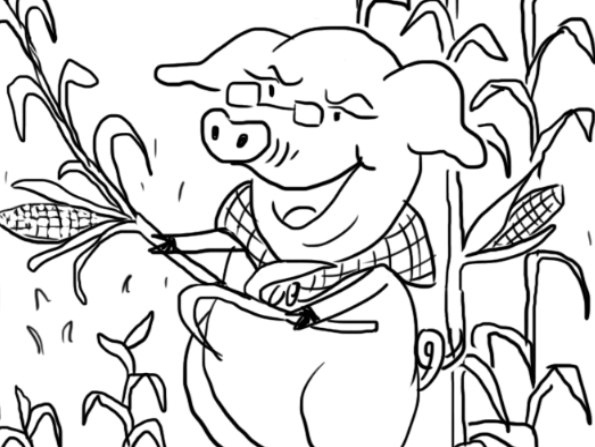 Coloriage cochon