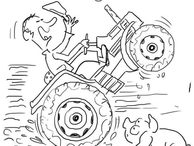 Coloriage cochon