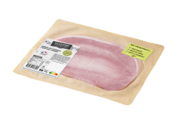 Le jambon cuit supérieur 3 NOIX avec couenne 2 tranches