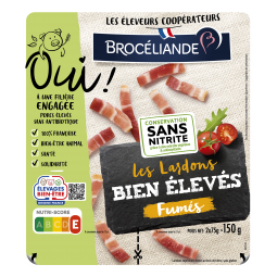 Les Lardons bien élevés fumés 2x75g