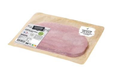 Le Jambon cuit supérieur sans couenne 4 tranches Conservation Sans Nitrite
