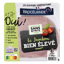 Le Jambon bien élevé sans couenne 6 tranches