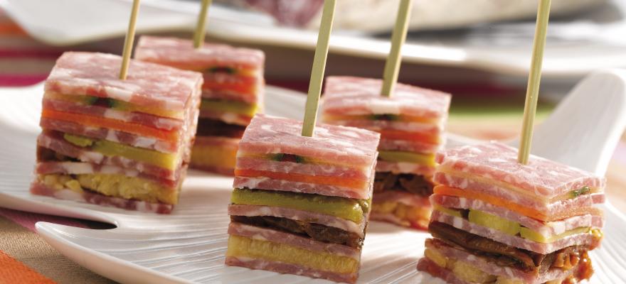 Dry Sausage mille-feuille 